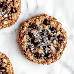 Gluten-free chocolate oatmeal cookies on a baking tray.
