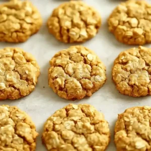Pumpkin oatmeal cookies on a white marble surface with gray veining.