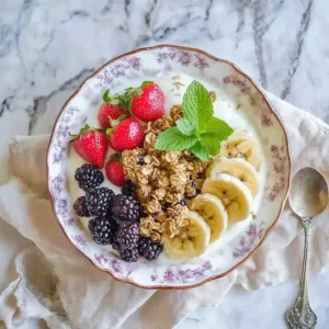 Caramelized Banana Honey Yogurt Bowl