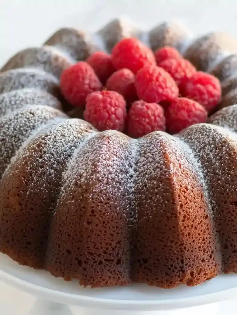 Chocolate Bundt Cake for Valentine's Day