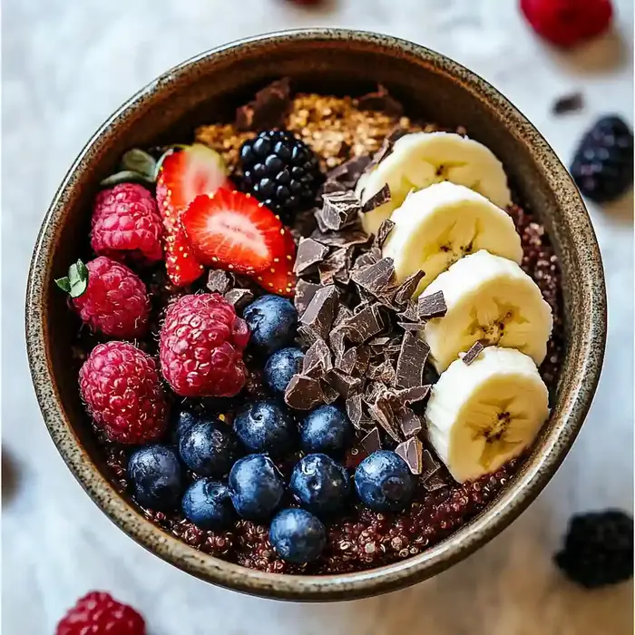 Chocolate Quinoa Breakfast Bowl