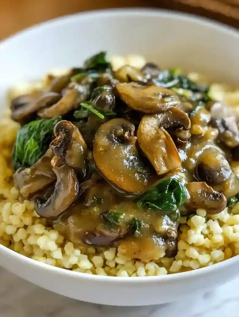 Cozy Millet Bowl with Mushroom Gravy