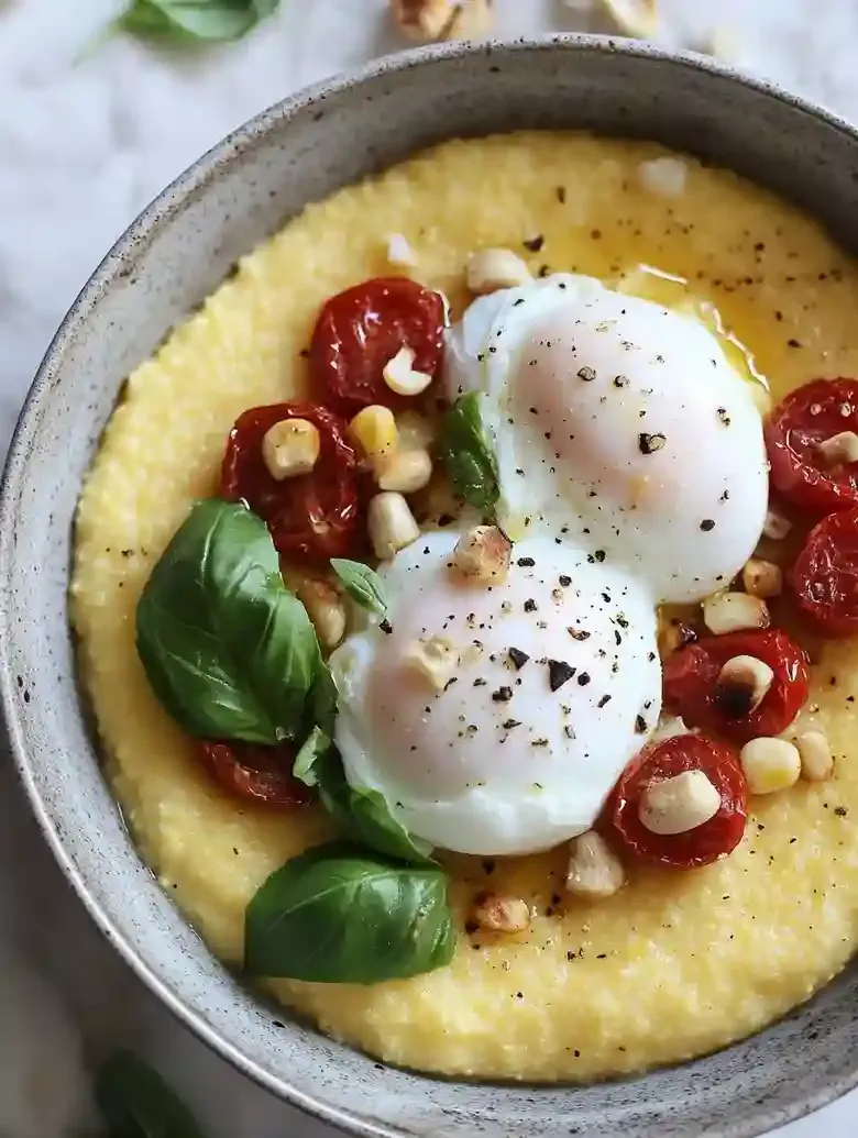 Creamy Polenta with Roasted Tomatoes