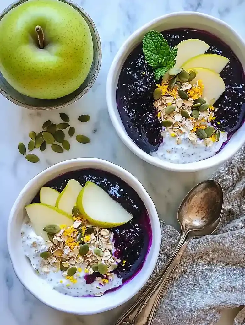 Ginger Spiced Apple Bircher Muesli