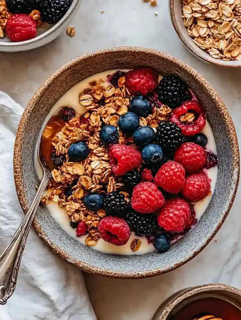 Greek Yogurt Bowls with Berries