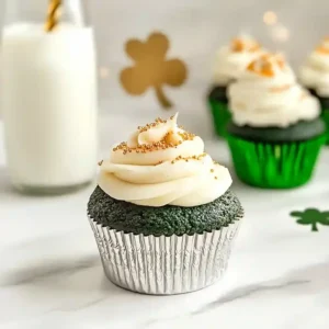 Green Velvet Cupcakes with Cream Cheese Frosting
