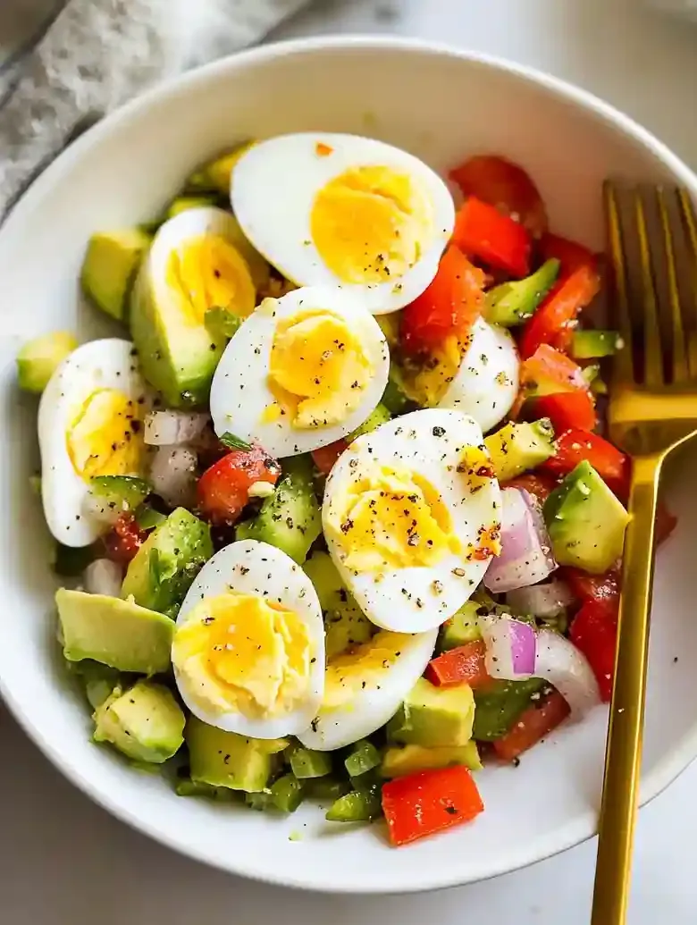 Hard Boiled Egg Avocado Bowl