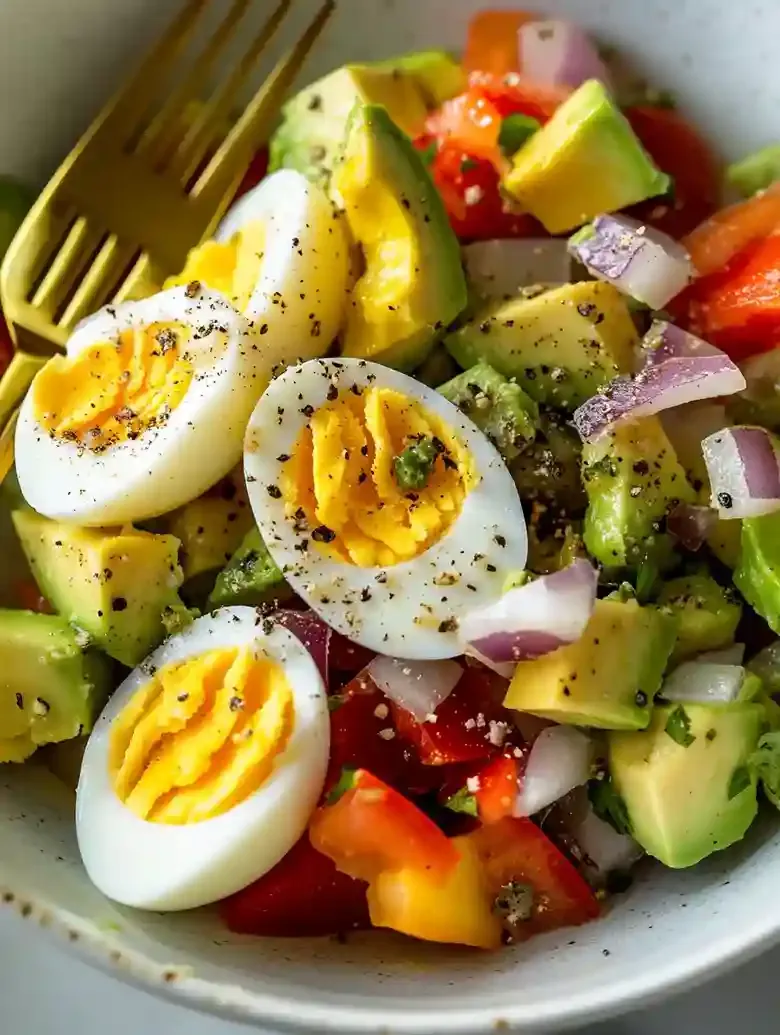 Hard Boiled Egg Avocado Bowl