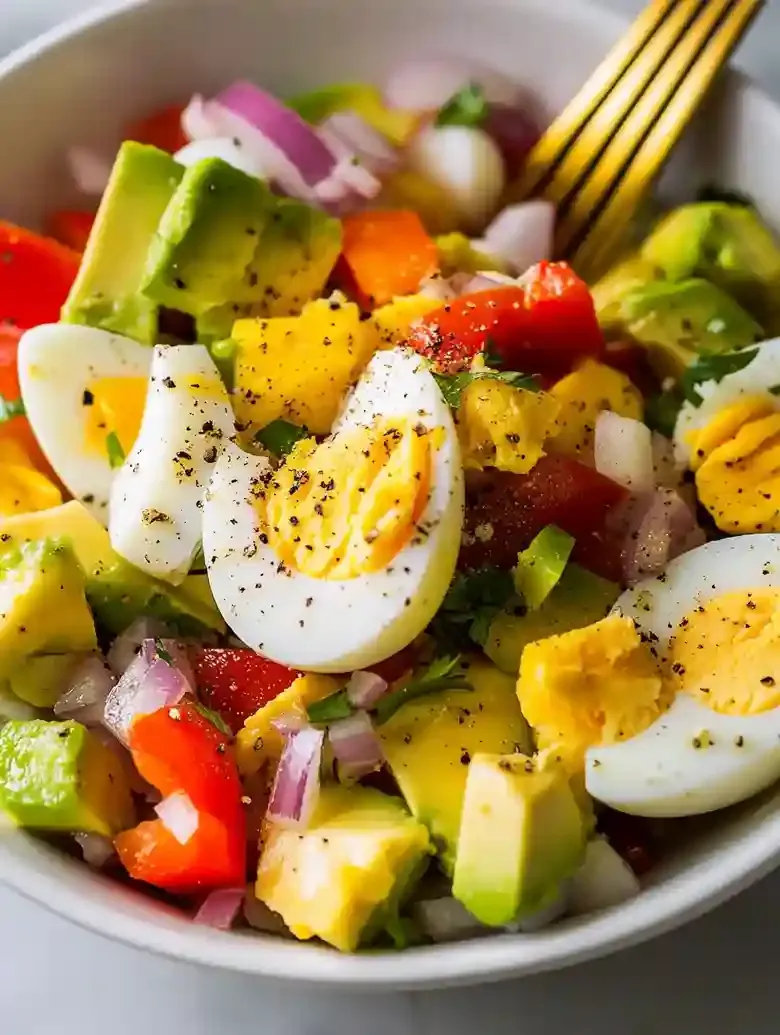 Hard Boiled Egg Avocado Bowl