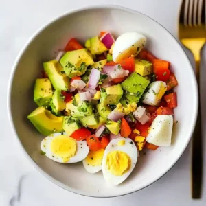 Hard Boiled Egg Avocado Bowl