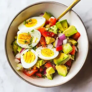 Hard Boiled Egg Avocado Bowl