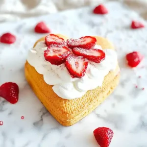 Heart Shaped Strawberry Shortcake