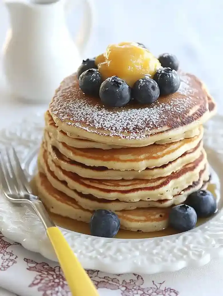 Lemon Poppyseed Ricotta Pancakes