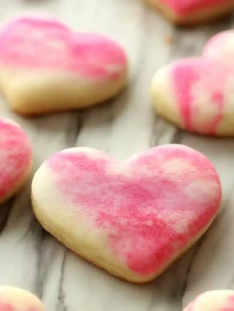Marbled Valentine Sugar Cookies