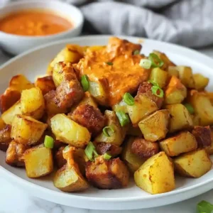 Patatas Bravas with Chorizo