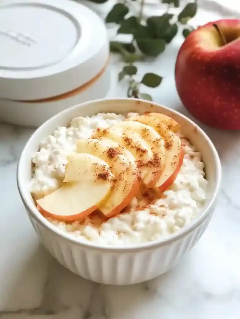 Peach and Cottage Cheese Bowl