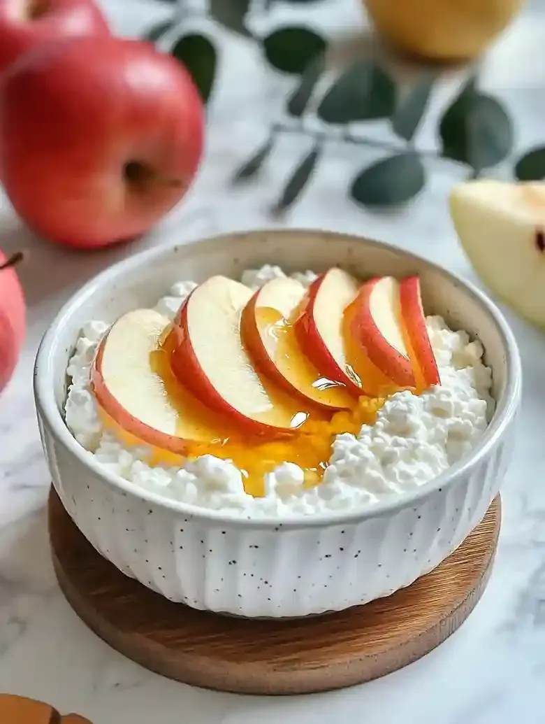 Peach and Cottage Cheese Bowl
