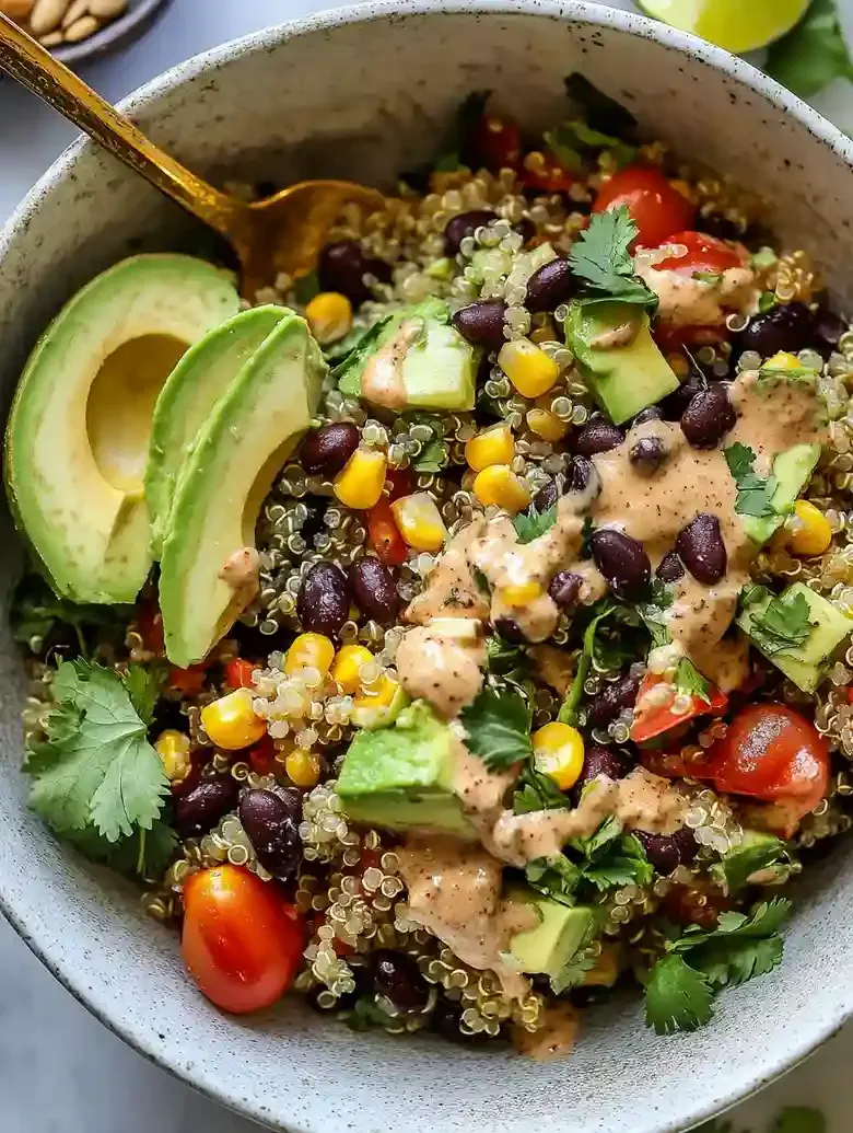 Quinoa Southwest Salad with Chipotle Dressing