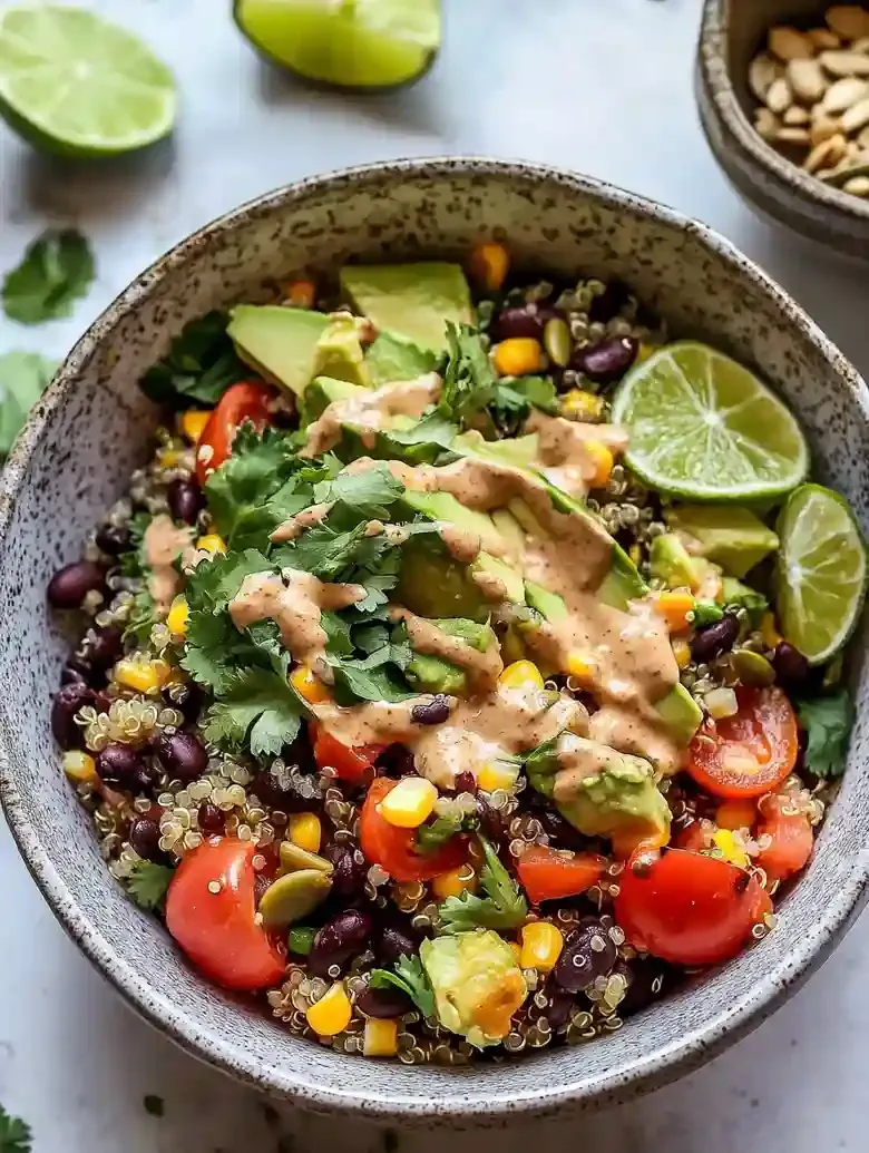 Quinoa Southwest Salad with Chipotle Dressing