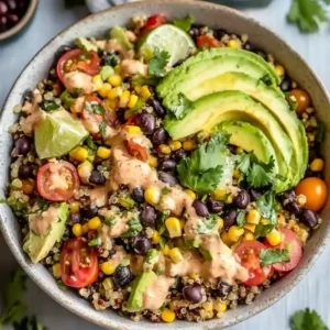Quinoa Southwest Salad with Chipotle Dressing