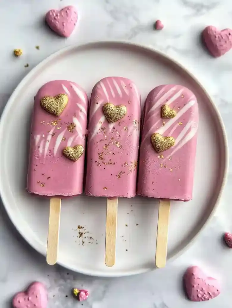 Red Velvet Cakesicles for Valentines Day