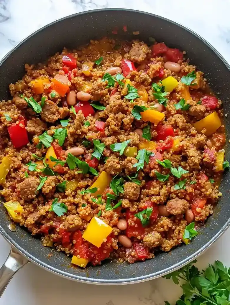 Skillet Quinoa and Sausage Recipe