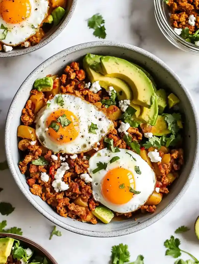 Turkey Chorizo Breakfast Bowls