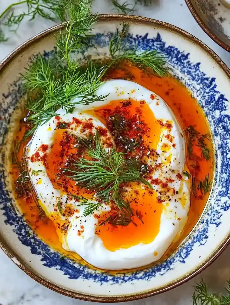 Turkish Poached Eggs with Yogurt