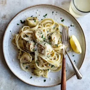 Artichoke Pasta with Lemon and Butter