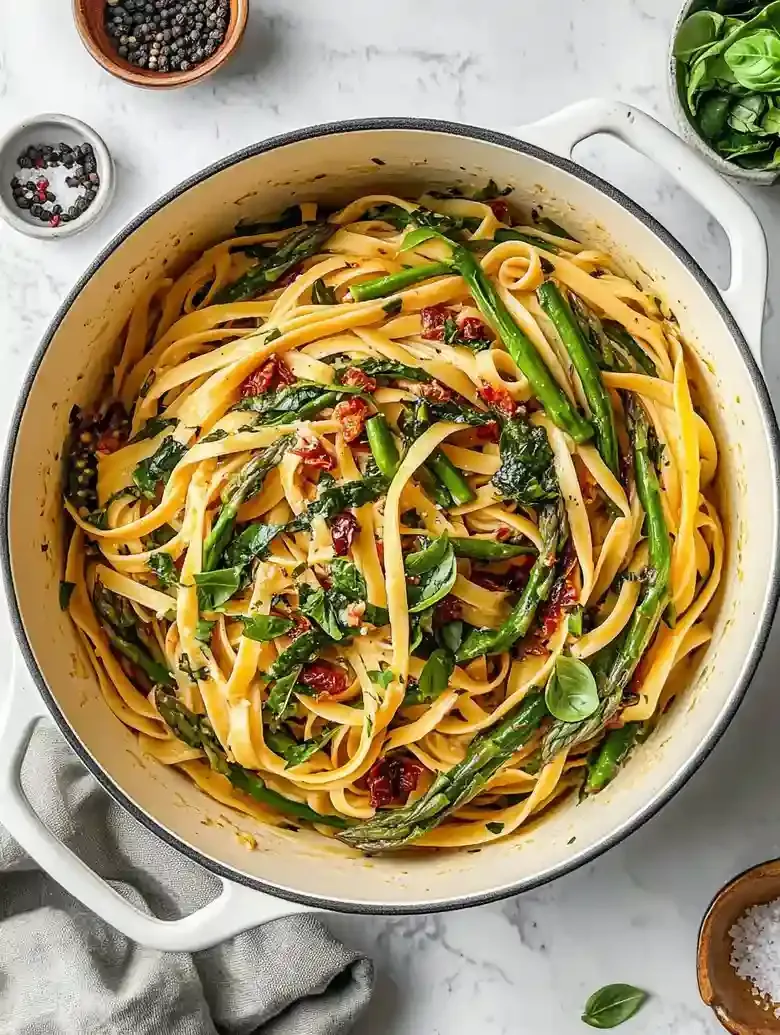 Asparagus and Prosciutto Pasta