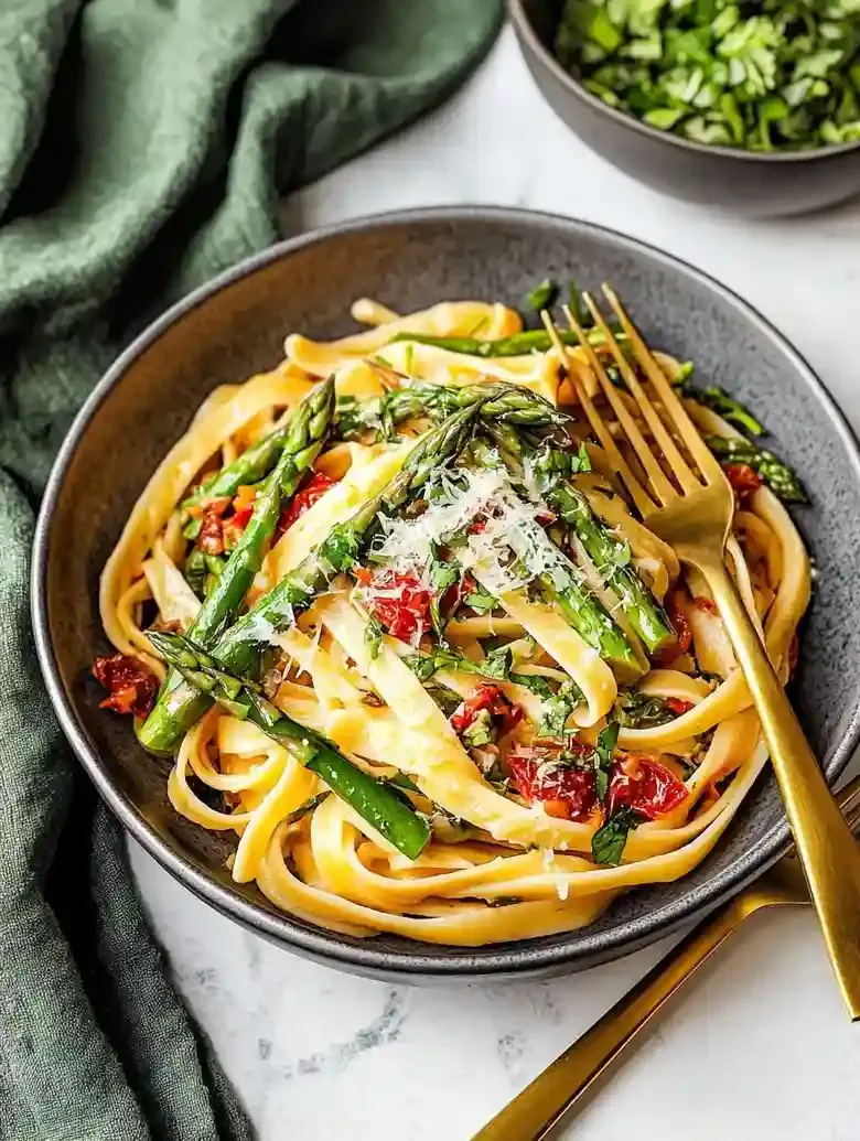 Asparagus and Prosciutto Pasta