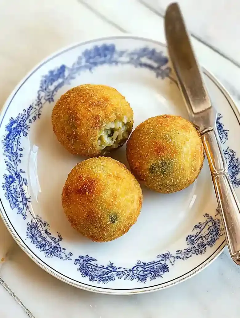 Asparagus Arancini with Taleggio Cheese