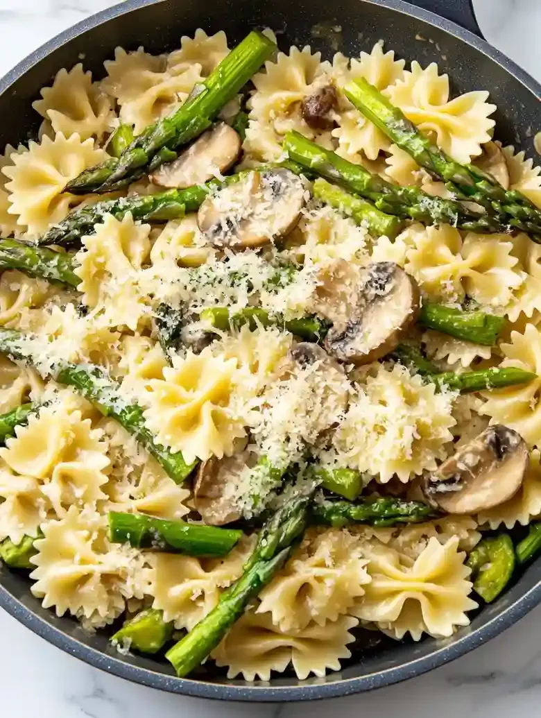 Asparagus Mushroom Pasta