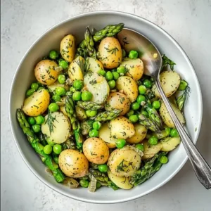 Asparagus Potato Salad with Peas