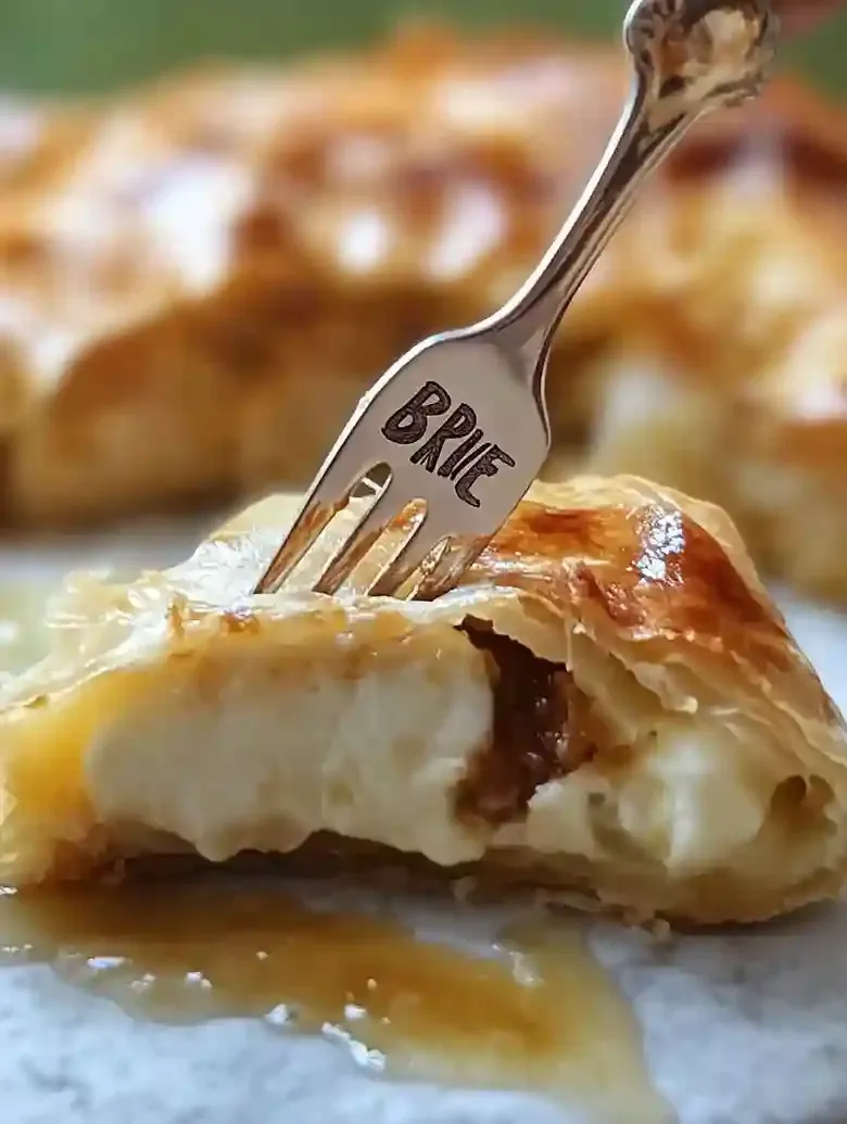 Baked Brie with Phyllo Dough and Apples