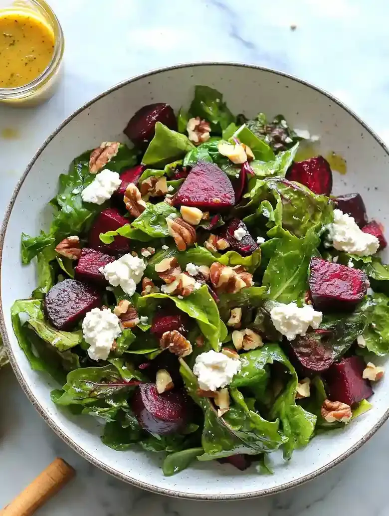 Beet Salad with Goat Cheese and Walnuts