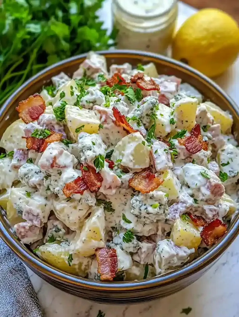 Blue Cheese Bacon Potato Salad