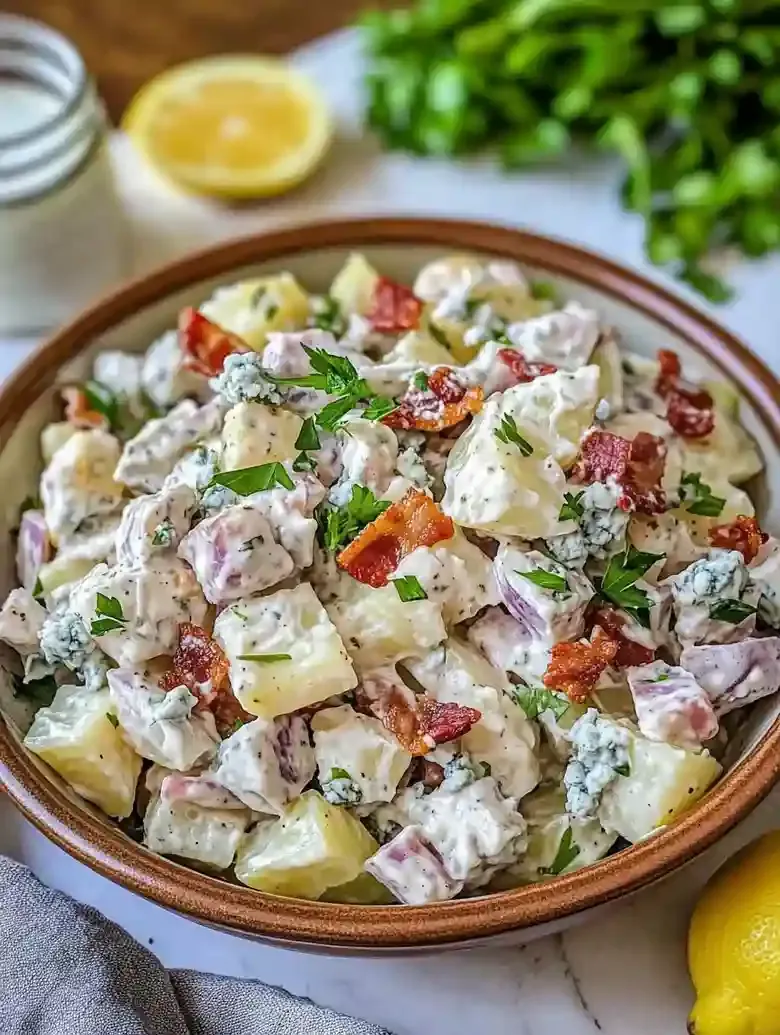 Blue Cheese Bacon Potato Salad