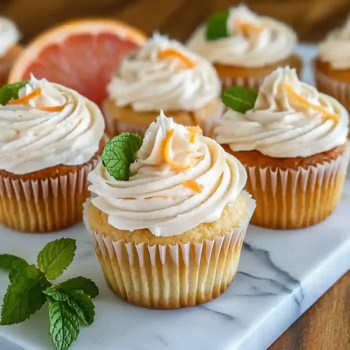 Bright Grapefruit Cupcakes Recipe