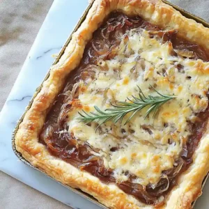 Caramelized Onion and Gruyere Tart Appetizer