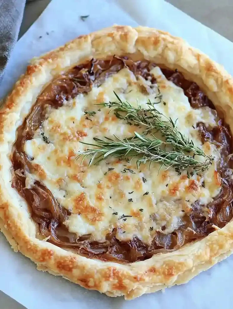 Caramelized Onion and Gruyere Tart Appetizer