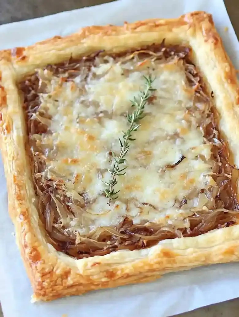 Caramelized Onion and Gruyere Tart Appetizer