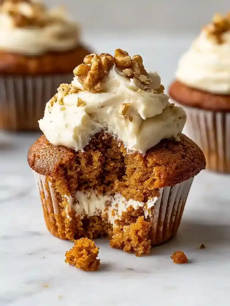 Carrot Cake Cupcakes Cream Cheese Frosting