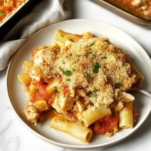 Chicken Parmesan Casserole with Crispy Topping
