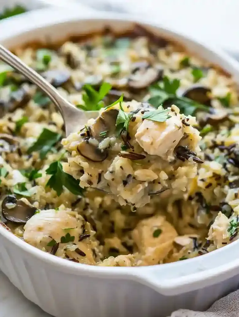 Chicken Wild Rice Casserole for Dinner