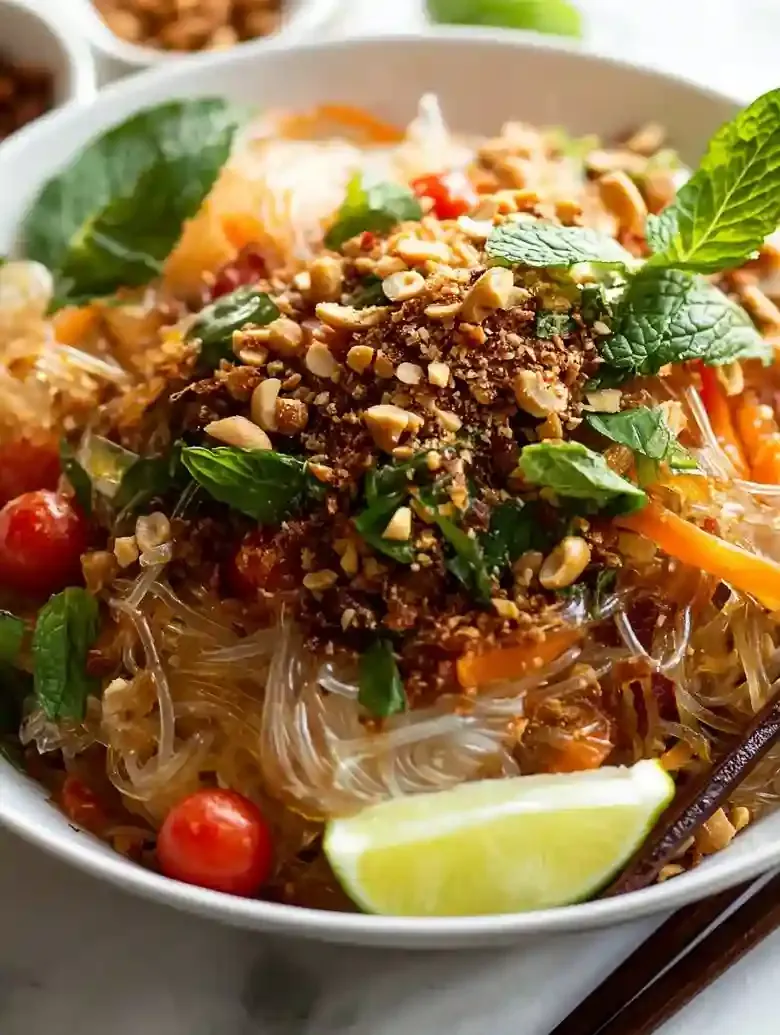 Chili Crisp Glass Noodle Salad
