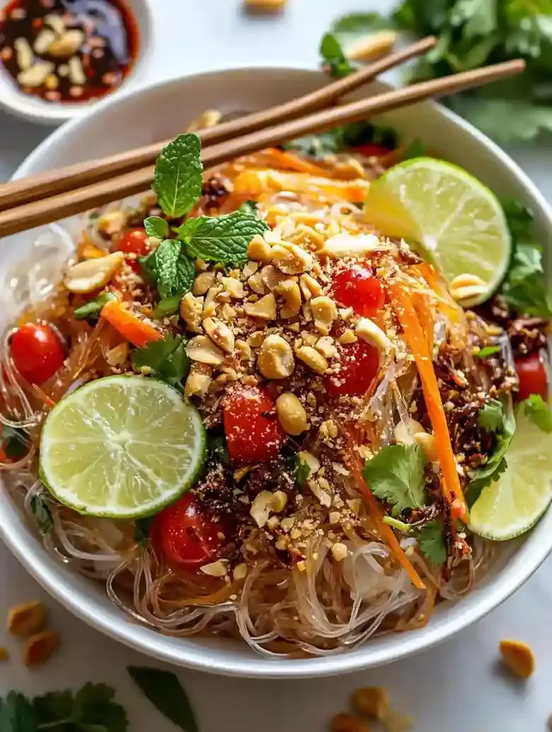 Chili Crisp Glass Noodle Salad