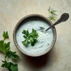 Creamy Herb Yogurt Sauce for Spring Appetizers