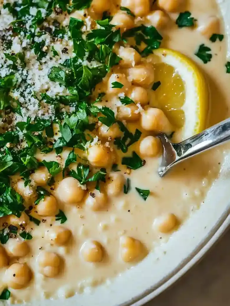 Creamy Lemon Pepper Chickpea Appetizer
