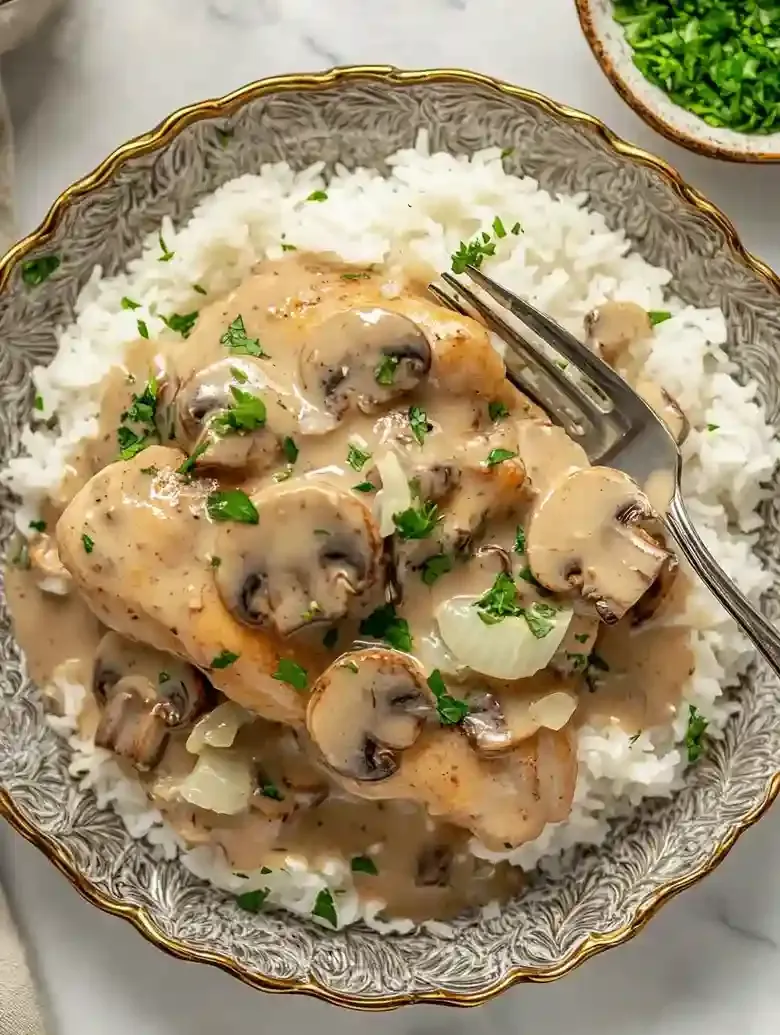 Creamy Mushroom Chicken One Pot Meal
